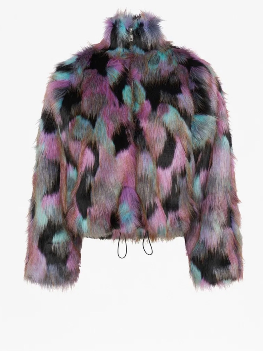 French Connection Ede faux fur bomber jacket - Picture 4 of 5